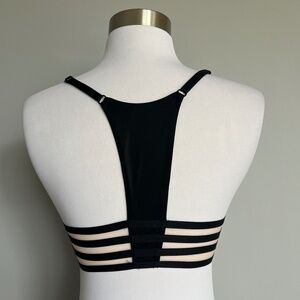 Victoria's secret Mesh Racerback Very Sexy Front Closure Push-Up Black Bra 34 B